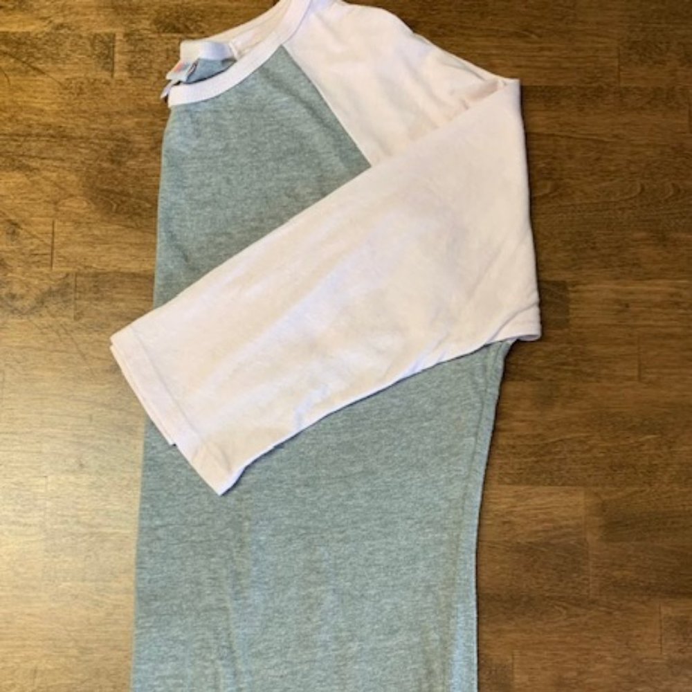 LuLaRoe Large Randy pretty pink and gray